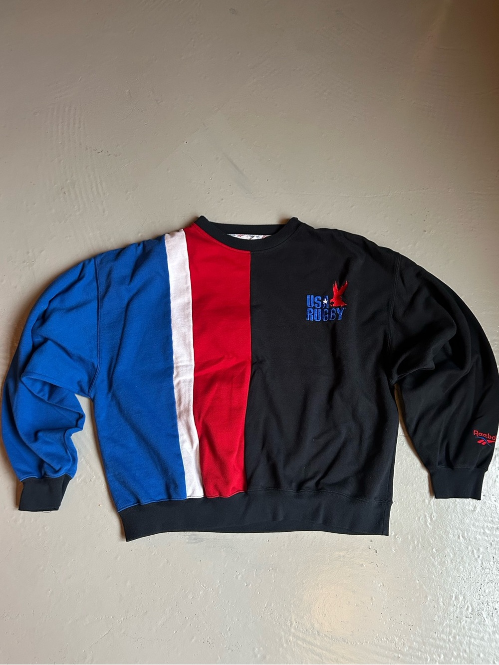 Reebok Men's Crewneck Sweater USA Rugby